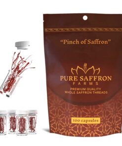 Pouch of 100 Saffron Capsules - Pure Saffron Farms